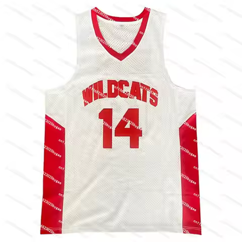 2026 Movie Wildcats High School #14 Troy Bolton Basketball Jersey Sports Shirt Cosplay Mens Hallowee