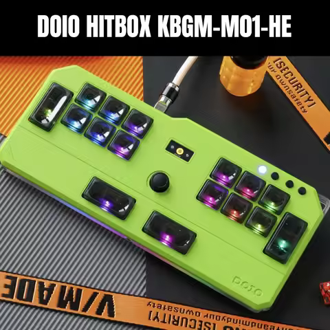 DOIO HITBOX KBGM-M01-HE Keyboard Aluminum Alloy Wired Acrylic Low Magnetic Switch Gamer Keypad OSU/D