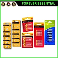 (FOREVER ESSENTIAL) GP Kodak Super Heavy duty Zinc Battery GP Power Plus AAA/AA 8Pcs