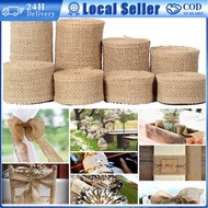 100% Jute Hessian Burlap Cloth 30CM*140-300CM/Rolls Natural Jute Table Runner Ribbon Vintage Wedding