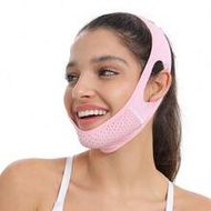 V-Shaped Lifting Face Mask Sleep Jaw Strap Women's V-Shaped Lifting Face Mask Jaw Trainer Pink