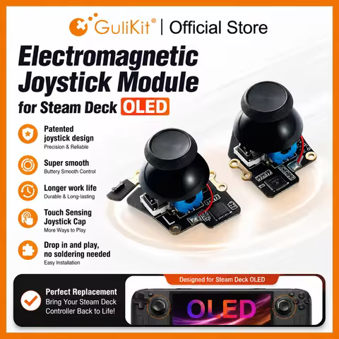 Gulikit SD05 Hall Effect Joystick Module for Steam Deck OLED No Drifting Stick Design for Game Acces