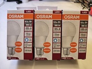 全新 LED 燈泡 Osram 8.5W Daylight LED Lightbulb x 3