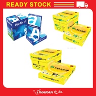 IK YELLOW 70/80gsm / DOUBLE A A4 70/80gsm Printing Paper  1 BOX (5 Reams)