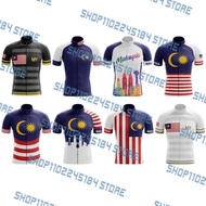 IN SALE Malaysia National Cycling Jersey Top Men Summer Short Sleeve Quick-dry Cycling Clothing MTB Bike Suit