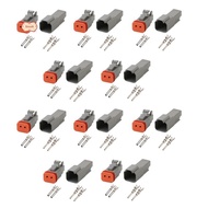 DT 2-Pin Waterproof Electrical Connector DT06-2S DT04-2P Inlet Air Temperature Sensor Plug with Roun