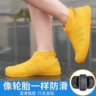 Outdoor Men Women Rubber Rainproof Shoe Cover Waterproof Anti-slip Thickened Wear-resistant Adult Children Rainy