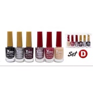◬ ⊝ ✻ ♞YOKO Nail Polish Set 6pcs 9.9ml
