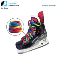 Rainbow Ice Hockey Shoes Shoelaces Children Youth Adult Ice Skates Skates Pattern Shoes Shoelaces