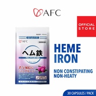 AFC Heme Iron Supplement + Prune Extract + Vitamin C B6 B12 Gentle on Stomach No Constipation Not He