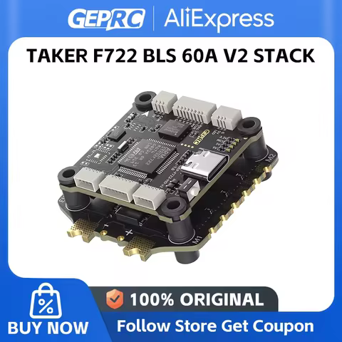 GEPRC TAKER F722 BLS 60A V2 STACK BLS 60A 4IN1 ESC Record Flight Data Plug Play Racing FPV Drone 16M