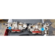 BREMBO GP4RX chrome 108MM 100mm BRAKE CALIPER GP4R-X LEFT RIGHT SET KIRI KANAN ORIGINAL BREMBO MADE 