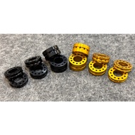 BUSH 4MM 6MM 10MM BLACK FOR GP4CALIPER 1PIECE M10 Bush Washer Spacer Alloy Aluminium (kepala 14)