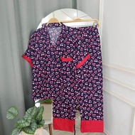 SET DANIA JUMBO CELANA PANJANG PIYAMA KOREA JUMBO BIGSIZE BABYDOLL RAYON PREMIUM VISCOSE SETELAN BUS