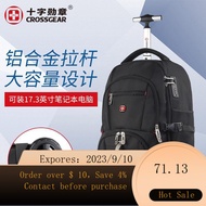 Swiss Army Knife Trolley Backpack Large Capacity Travel Business Trip Dual-Use Boarding Bag Multi-Functional Backpack S