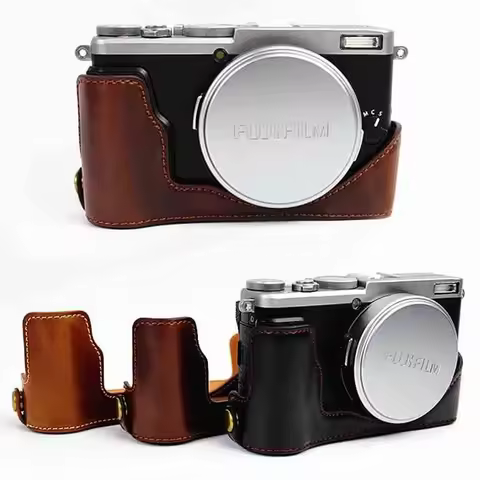 Leather Protect Half Case Grip for Fuji Fujifilm Finepix X70 Camera