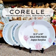 OVAL CORELLE USA MICROWAVABLE SERVING PLATE • PLATTER • JAPAN SURPLUS