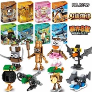 bulldozer ride on diecast car TungungSahur, blok bangunan AI asing, TungSahur, tongkat kayu, mainan 