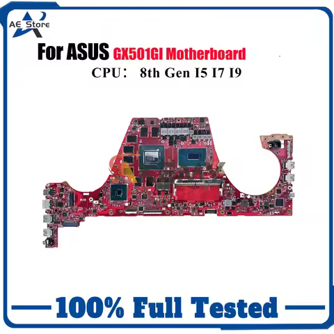 GX501GI Laptop Motherboard For ASUS ROG Zephyrus GX501GI GX501G Notebook Mainboard With I5 I7 I9 CPU