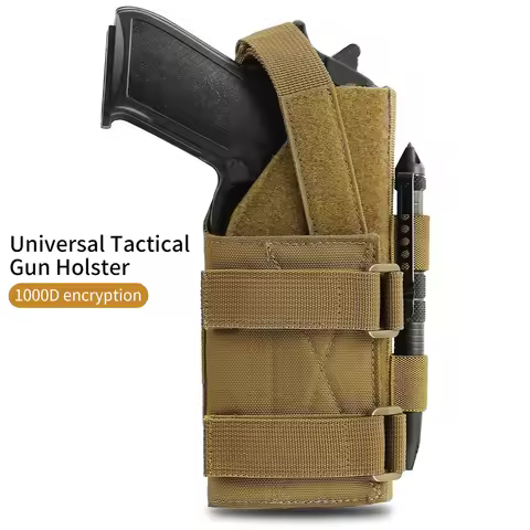 Universal Tactical Gun Holster Modular Belt Pistol Pouch for Right Hand G17 18 19 26 34 Military Rif