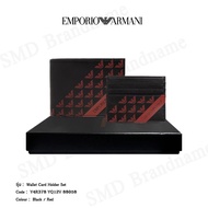 Emporio Armani เซ็ทกระเป๋าสตางค์ รุ่น Wallet Card Holder Set Code: Y4R378 YQ12V 88058