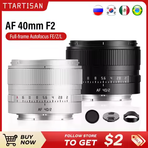 TTArtisan 40mm F2 Full Frame Auto Focus AF Large Aperture Lens for Nikon Z L mount A7CII A7R A7M Z6 