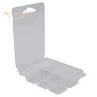 🔥100 Packs Wax Melt Clamshells Molds Square, 6 Cavity Clear Plastic Cube Tray for Candle-Making & So