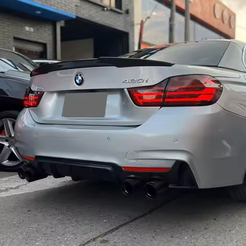 For BMW 4 Series F33 Cabrio 420i 428i 435i 440i 425d 430d 2014-2020 Rear Trunk Bumper Roof Spoiler S