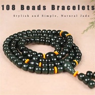 Jade Beads Bracelet 108 Beads Abacus Bead Bracelet Fashion and Simple Bracelet Lucky and Rosary Brac