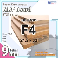 MDF F4 - MDF 9mm Size F4