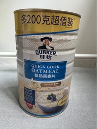 桂格快熟燕麥片 罐裝 Quaker Quick Cook Oatmeal