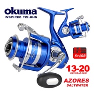 Okuma Azores Blue Max Drag 12.7kg - 20kg Spinning Fishing Reel
