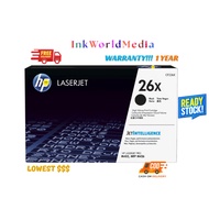 HP 26X Black LaserJet Toner Cartridge (CF226X)