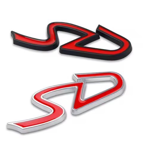 3D SD Badge Car Styling Body Trunk Decoration Metal Sticker For MINI COOPER R50 R52 R53 R55 R56 R57 