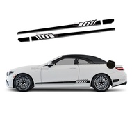 2 Pcs Edition 1 Side Stripes Skirt Sticker For Mercedes Benz E Class W212 S212 A207 C207 E63 AMG E20