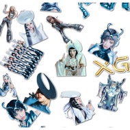 55pcs/set XG GALA Photo Stickers AWE IYKYK SOMETHING AIN'T RIGHT WOKE UP WINTER WITHOUT YOU SOLO Lug