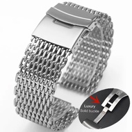 Luxury Stainless Steel Watch Band 18mm 20mm 22mm 24mm Belt for Seiko Smartwatch Replacement Strap for Rolex Bands for Huawei Watch Bands Mesh Bracelet Wristband Men Business Straps