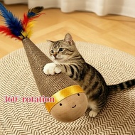 Rolling Feather Bell Cat Toy: Fun for Feline Playtime Mainan Bulu Loceng Guling: Seronok untuk Masa 