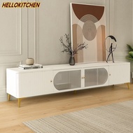 HLK Tv Cabinet European Floor White Tv Cabinet Console Living Room Coffee Table Storage Cabinet HLK092