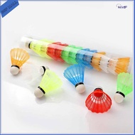 12Pcs Colorful Kid Badminton Shuttlecocks for Outdoor Play Shuttlecocks plastic colored badminton balls