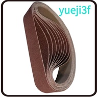 YUEJI 10pcs Sanding Belts, Alumina 330 x 30 mm / 1.2 x 13 Inch Abrasive Sanding Belts, Durable 80 Gr