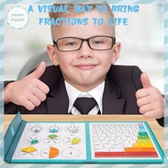 Adfz Magnetic Fraction Demonstration Book, Magnetic Fraction Book For Kids, Magnetic Fraction Tiles 