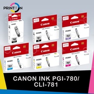[ORIGINAL] Canon PGI-780 PGI 780 / CLI-781 CLI 781 Black Cyan Magenta Yellow Photo Blue Ink Cartridg