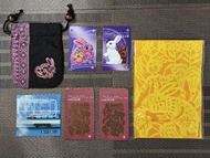 罕有原裝全套 1999 己卯兔年地鐵 記念車票連摺套 地鐵優惠卷及紀念袋 港鐵 十二生肖系列 MTR 港鐵 收藏卡 珍藏卡