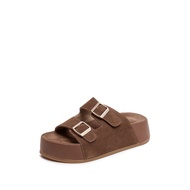 Staccato Womens Birkenstocks Flat Sandals รองเท้าแตะผู้หญิง รองเท้าแตะ L6201