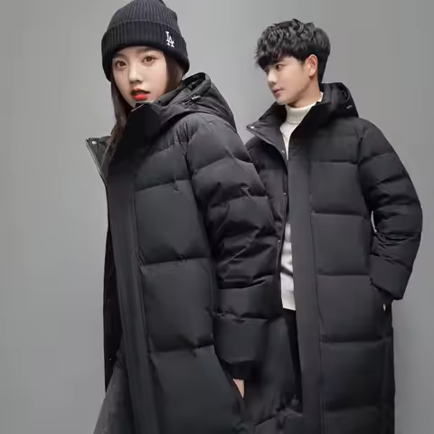 Winter Down Jacket Women White Goose Down Coat Parka Windproof Travel Camping Overcoat Thicken Winte