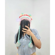 HANDMADE WUTHERING WAVES BEANIE/BULU LONG CAT BEANIE/FURRY/FURRY CAT HAT FUR/CAT BEANIE KOREAN BEANI
