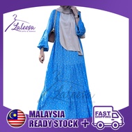 LALEESA LD233154 DRESS BAHA Printed Tiered Long Dress Muslimah Dress Women Dress Abaya Plus Size Baju Raya 2024