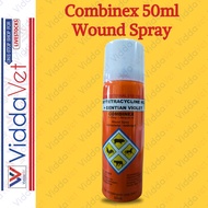 Viddavet Combinex Wound Spray 50ml for pets Combinex wound spray for dogs Combinex woundspray