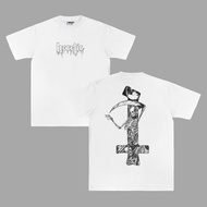 Heretic - T-shirt - Scythe White Short Sleep Fashion Hardworking T shirt